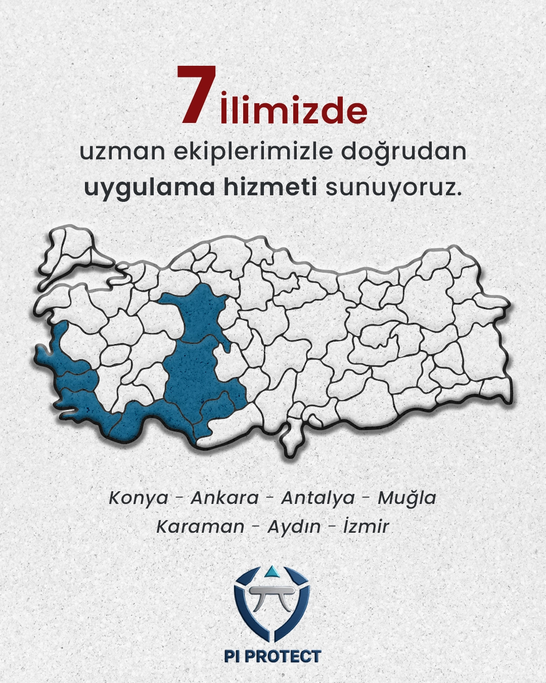 hizmet verdigimiz iller